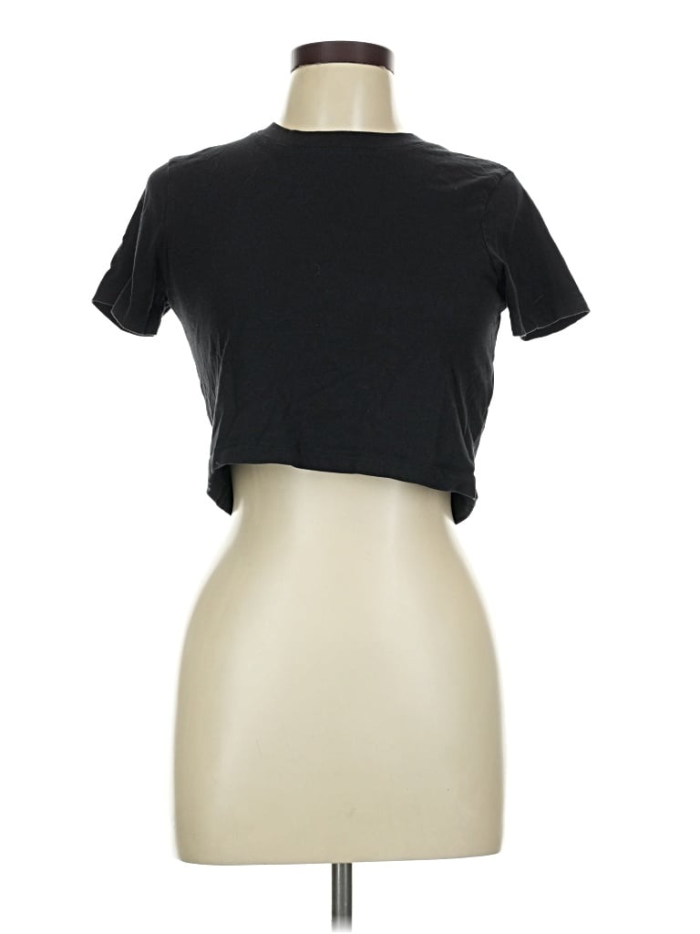 Pre-owned Cotton On Short Sleeve T-shirt In Black