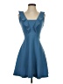 Sandro Solid Blue Cocktail Dress Size S (estimated) - photo 1