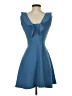 Sandro Solid Blue Cocktail Dress Size S (estimated) - photo 2