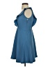 Sandro Solid Blue Cocktail Dress Size S (estimated) - photo 5