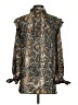 Zara 100% Polyester Animal Print Brown Long Sleeve Blouse Size XS - photo 2