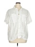 Everlane 100% Linen White Short Sleeve Button-Down Shirt Size XL - photo 1