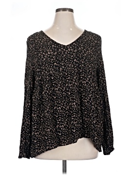 Cotton Bleu Long Sleeve Blouse