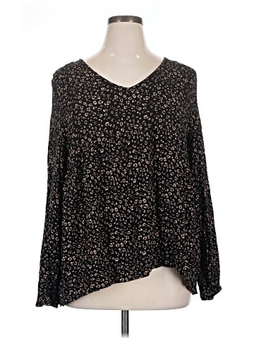 Cotton Bleu Long Sleeve Blouse (view 1)
