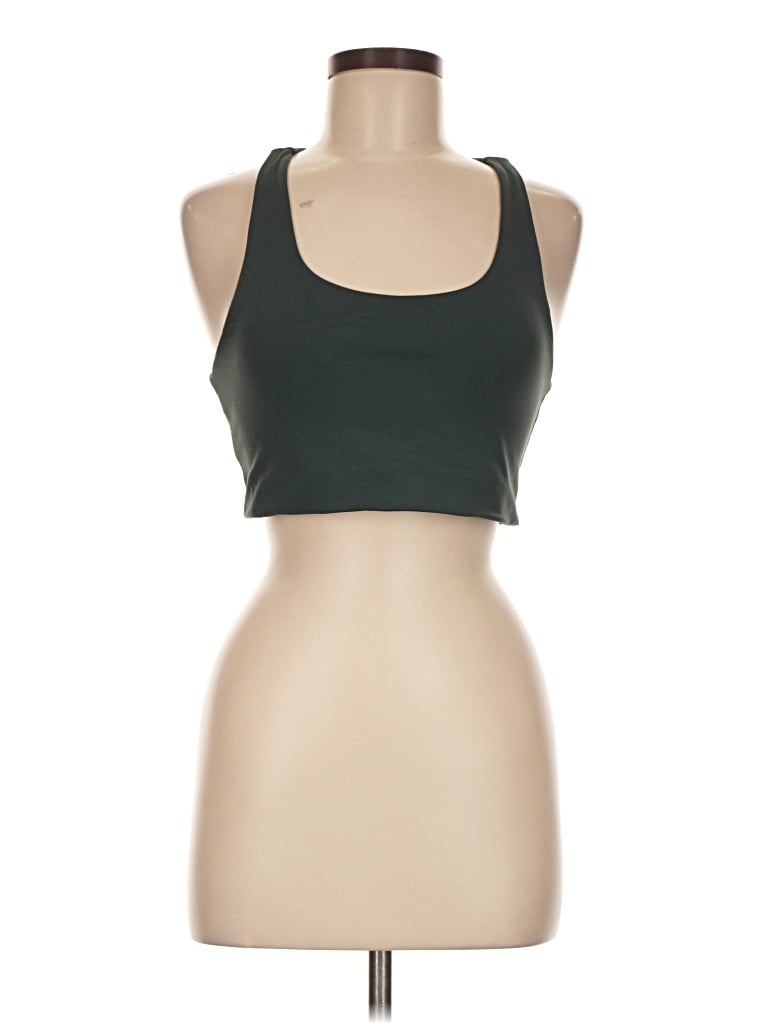 Pre-owned Quince Sports Bra In Green