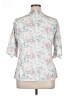 Unbranded Floral Pink 3/4 Sleeve Blouse Size 1X - photo 2