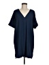 Glam 100% Polyester Solid Blue Casual Dress Size M - photo 1