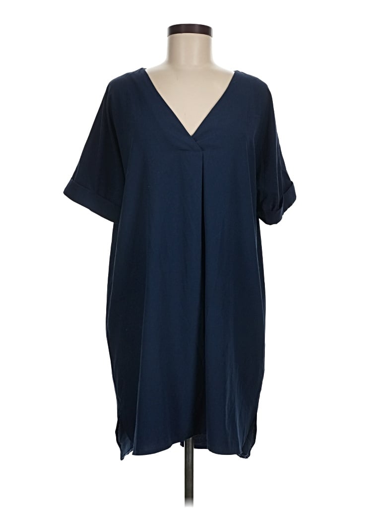 Pre-owned Glam Casual Dress In Blue