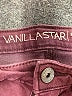 Vanilla Star Solid Burgundy Denim Shorts Size 1 - photo 3