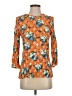 Crosby 100% Rayon Orange 3/4 Sleeve Blouse Size S - photo 1