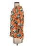 Crosby 100% Rayon Orange 3/4 Sleeve Blouse Size S - photo 5