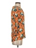 Crosby 100% Rayon Orange 3/4 Sleeve Blouse Size S - photo 4
