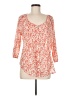 SONOMA life + style 100% Polyester Orange 3/4 Sleeve Blouse Size M - photo 1