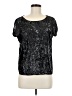 Trouve 100% Polyester Silver Short Sleeve Top Size M - photo 1
