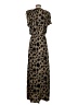 Parker Animal Print Black Brown Casual Dress Size XS - photo 2