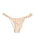 Shani Shemer Checkered-gingham Tan Swimsuit Bottoms Size L - photo 1