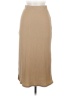 Shein Solid Tan Casual Skirt Size 6 - photo 1