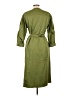 Assorted Brands Solid Green Casual Dress Size L - photo 2