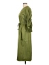 Assorted Brands Solid Green Casual Dress Size L - photo 5