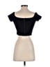 Alice + Olivia Black Short Sleeve Top Size XS - photo 2