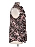 Ava & Viv 100% Polyester Animal Print Black Sleeveless Blouse Size 1X - photo 4