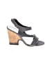 7 For All Mankind Gray Blue Wedges Size 8 1/2 - photo 1