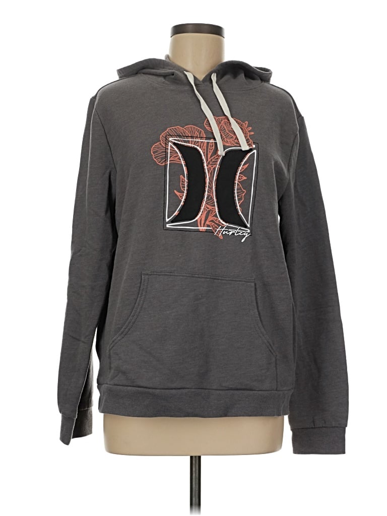 Pre-owned Hurley Sweatshirt In Gray