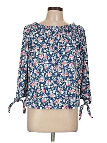 Chaps 3/4 Sleeve Blouse (view 1)