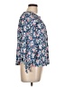 Chaps Blue 3/4 Sleeve Blouse Size L (petite) - photo 4