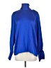 Essentials Blue Long Sleeve Blouse Size XS - photo 1