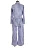 Shein 100% Polyester Checkered-gingham Blue Jumpsuit Size 2 - photo 2