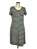 Ekouaer Stripes Gray Casual Dress Size M - photo 1