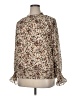 Ophelia Roe 100% Polyester Animal Print Ivory Long Sleeve Blouse Size 1X - photo 2