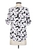 Larry Levine 100% Polyester White Short Sleeve Blouse Size S - photo 2