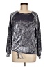 Project Runway Metallic Silver Long Sleeve Top Size M - photo 1