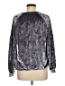 Project Runway Metallic Silver Long Sleeve Top Size M - photo 2