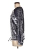 Project Runway Metallic Silver Long Sleeve Top Size M - photo 5