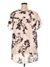 Torrid 100% Polyester Floral Tan Short Sleeve Blouse Size 3X Plus (3) - photo 2