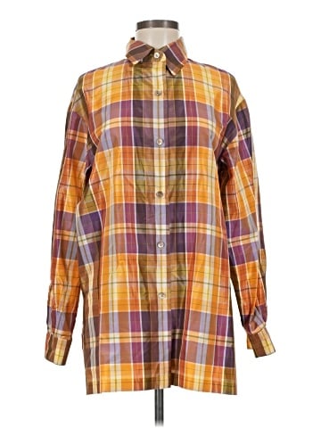Linda Allard Ellen Tracy Long Sleeve Silk Top (view 1)