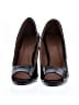 Kasper 100% Polyurethane Black Heels Size 7 1/2 - photo 2