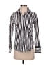Sim & Sam 100% Cotton Stripes Silver Long Sleeve Button-Down Shirt Size XS - photo 1