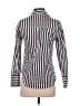 Sim & Sam 100% Cotton Stripes Silver Long Sleeve Button-Down Shirt Size XS - photo 2