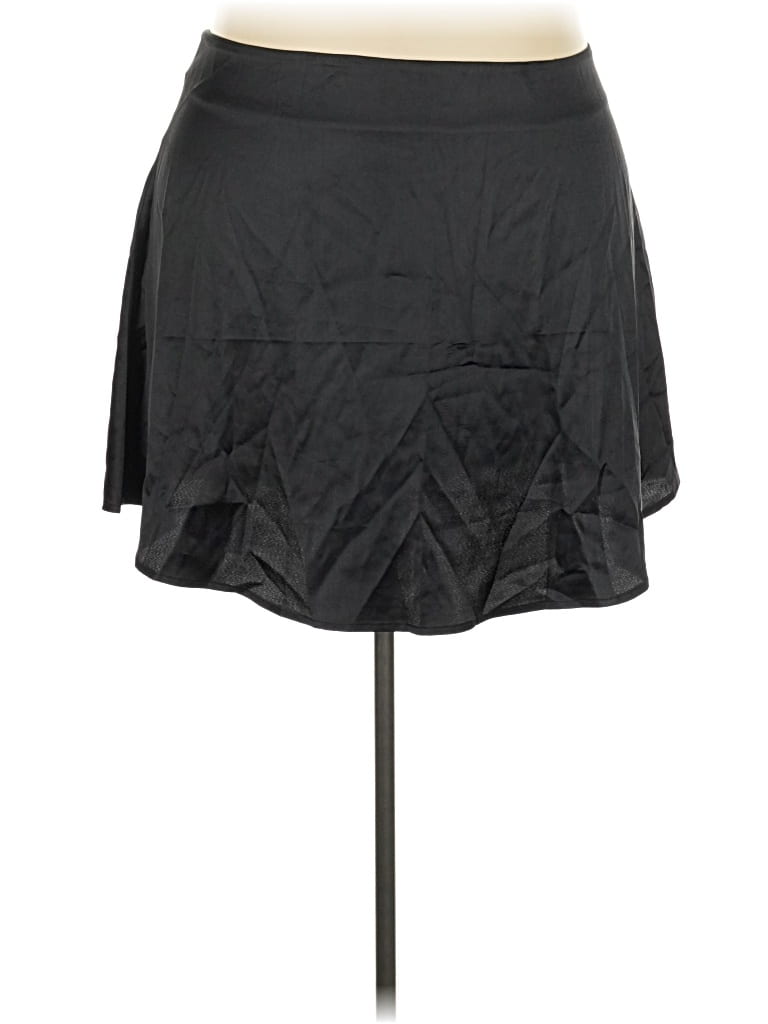 Pre-owned Shein Curve Casual Skirt In Black