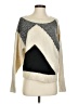 Express Chevron-herringbone Ivory Pullover Sweater Size S - photo 1