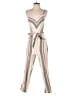 Unbranded 100% Cotton Stripes Ivory Jumpsuit Size S - photo 1