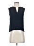 Armani Exchange Solid Blue Black Sleeveless Blouse Size XS - photo 1