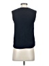 Armani Exchange Solid Blue Black Sleeveless Blouse Size XS - photo 2
