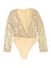 Shein 100% Polyester Gold Bodysuit Size 12 - photo 1