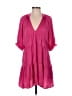 Glam 100% Polyester Pink Casual Dress Size S - photo 1