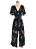 Louna Floral Black Jumpsuit Size XS - photo 1
